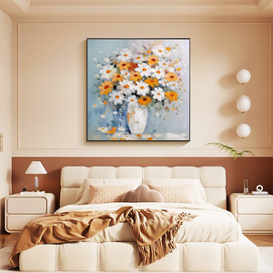 Dipinto a Olio Floreale Nordico 100% Fatto a Mano Decorazioni Murali Arte Murale Floreale Moderna di Lusso <span class=keywords><strong>per</strong></span> <span class=keywords><strong>Camera</strong></span> <span class=keywords><strong>da</strong></span> <span class=keywords><strong>Letto</strong></span> Sala <span class=keywords><strong>da</strong></span> Pranzo - Product Image 2