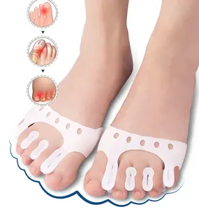 Pasokan langsung pabrik 2024 baru pemisah jari kaki penyebaran gel ditingkatkan bantal metatarsalgia kondisi kaki Pereda