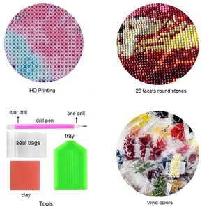 Kit de <span class=keywords><strong>peinture</strong></span> au diamant DIY Evershine 3D rond, broderie complète, art de la broderie - Product Image 4