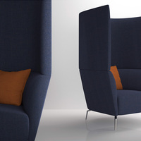 Vente directe d'usine, canapé acoustique de bureau moderne à dossier haut, fauteuil lounge, canapé, pod de confidentialité