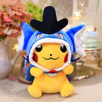 Peluche Pikachu de 8 pouces, personnage de dessin animé Pokémon, jouets en peluche pour machine à griffes