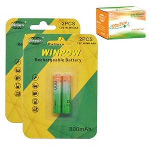 Batería Recargable al por Mayor de Níquel-Metal Hidruro (Ni-MH) de 1.2V, 1.5V, 9V, AA, AAA, C, D, 700mAh, 3000mAh - Product Image 1