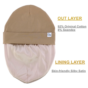 Cappellino in maglia per neonati e bambini, berretto leggero con fodera in raso per maschietti e femminucce, neonati e bambini piccoli - Product Image 3