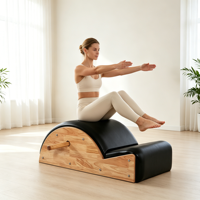 Correcteur de posture en bois de chêne pour Pilates, design écologique, durable, pour l'amélioration de la posture et l'alignement de la colonne vertébrale, qualité studio.