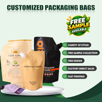 Sachet d'emballage Doypack personnalisé en plastique avec bec verseur, étanche, pour recharge de liquides aromatiques et huiles parfumées