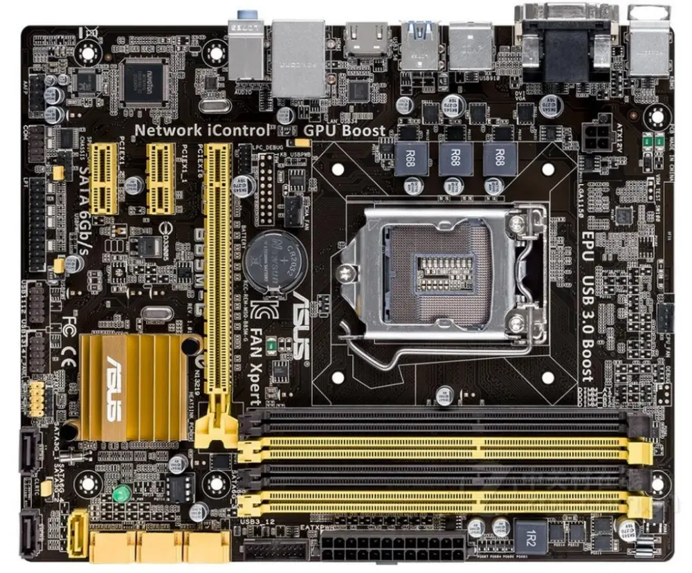 เดสก์ท็อปเมนบอร์ดสำหรับ ASUS B85M-G LGA 1150,เมนบอร์ดมือสอง M-ATX B85M-G Systemboard B85M DDR3สำหรับ Intel B85 32GB USB3.0 SATA3