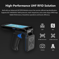 Lecteur-graveur portable RFID avec écran de 5,5 pouces, résolution 720*1440, charge rapide, batterie polymère amovible de 8000 mAh
