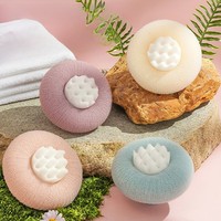 Éponge de douche douce en maille Pouf de lavage Boule de bain exfoliante Boules de savon de bain moussantes Petites