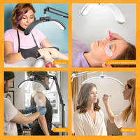 Lampe LED demi-lune de haute qualité pour salon de beauté, manucure, soins du visage, éclairage des cils, source d'alimentation pour usage en studio
