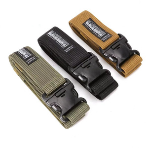 Cinturón de poliéster para <span class=keywords><strong>hombre</strong></span> con hebilla deslizante Diseño de lona de combate Equipo táctico duradero para África y América del Sur - Product Image 1