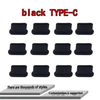Prise en silicone anti-poussière pour port USB Type-C femelle, prise en silicone MicroUSB Android, vente en gros promotionnelle, prise pour téléphone portable