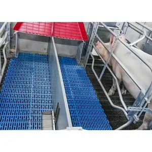 Lantai slat plastik kapasitas bantalan beban tinggi untuk kambing/babi jual panas plastik lantai berlapis untuk pertanian kambing domba unggas