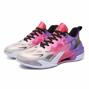 Chaussures de basket-ball en mesh avec logo personnalisé, antidérapantes, résistantes à l'usure, absorption des chocs, chaussures de compétition professionnelles, chaussures de sport pour étudiants - Product Image 5