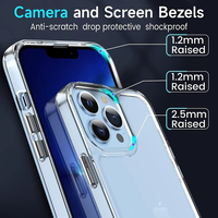 Ensemble complet 5 en 1 pour iPhone : Étui magnétique, protection d'objectif d'appareil photo, protection d'écran en verre trempé