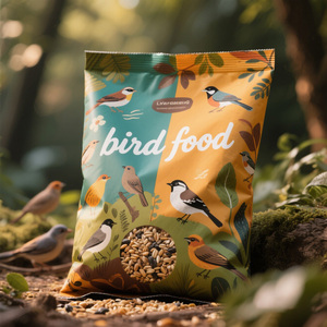 Custom Design <strong>20kg</strong> 25kg Reusable <strong>Bird</strong> <strong>Seed</strong> Flat Bottom Pouch <strong>Seeds</strong> Wild <strong>Bird</strong> Pet Snack Food Packaging Bags - Product Image 4