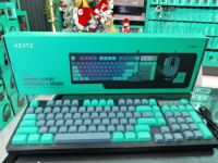 Mouse Keyboard Gaming berkabel lampu latar RGB 98-kunci Kombo Panel logam sepenuhnya menyala dalam gelap Film berkabel USB untuk Laptop/PC