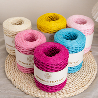 Fil de papier raphia de haute qualité, 150 mètres, pour crochet DIY, épaisseur 2 mm