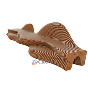 Public Bench Park Luxury Service Bench Arc Chair Design Galss Bench for Public Bench Park Mall Public Bench OEM - Product Image 1