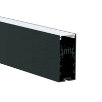 Nouveau design suspendu linéaire LED bande lumineuse 6063 Alu Channel Extrusion avec PC Diffuseur Surface Aluminium LED Profile