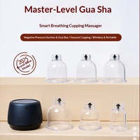 Appareil de massage électrique intelligent transfrontalier pour ventouses et Gua Sha, avec fonction chauffante pour usage domestique, emballage en boîte cadeau
