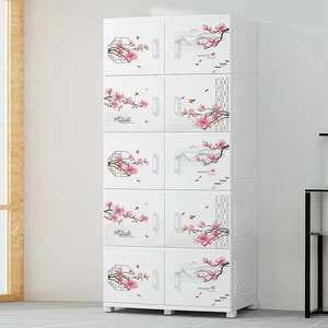 Commodes de rangement pour enfants en plastique moderne, portables, sûres, à bords arrondis, durables, 5+ tiroirs pour jouets, vêtements, salon, produits pour bébés - Product Image 4