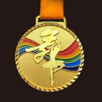 Logo personnalisé Cyclisme Course à pied Natation Danse Médailles sportives Trophées Plaques en alliage de zinc Métal