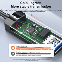 Cable de Extensión Activo USB 3.0 Industrial Mindpure, Repetidor Extensor SuperSpeed de 5 Gbps con Chip VIA Labs, Amplificador de Señal para VR y SSD