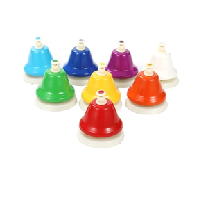 Campana de Mesa de Metal y Plástico Colorida ToyBell, Campana de Recepción, Campanas de Percusión para Niños - Product Image 4