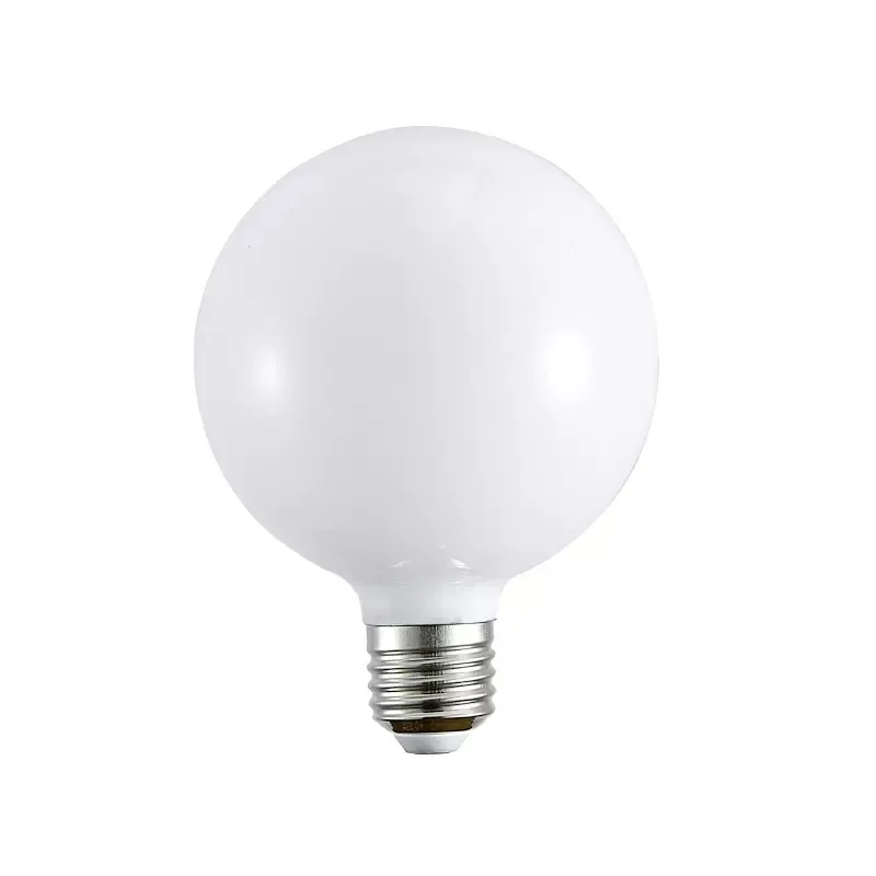 Home Decor 5W Round Lamps High Quality Milky Glass Cover E27 Ball Light Bulb G95 LED Light Bulb
