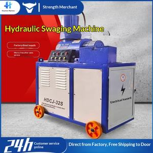 Machine à tête de pieu hydraulique à double cylindre pour acier, machine à pieu pour armatures, machine à tête de pieu à filetage automatique - Product Image 1