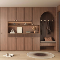 Armoire de rangement à chaussures verticale et mince sur mesure pour entrée latérale, optimise l'espace mural étroit pour organiser toutes les saisons de chaussures