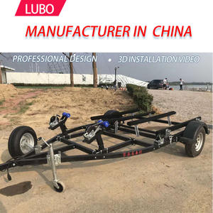 Fabricant / usine chinoise <span class=keywords><strong>LUBO</strong></span> Fournisseur de cadre de remorque pour jet ski tandem galvanisé - Product Image 3