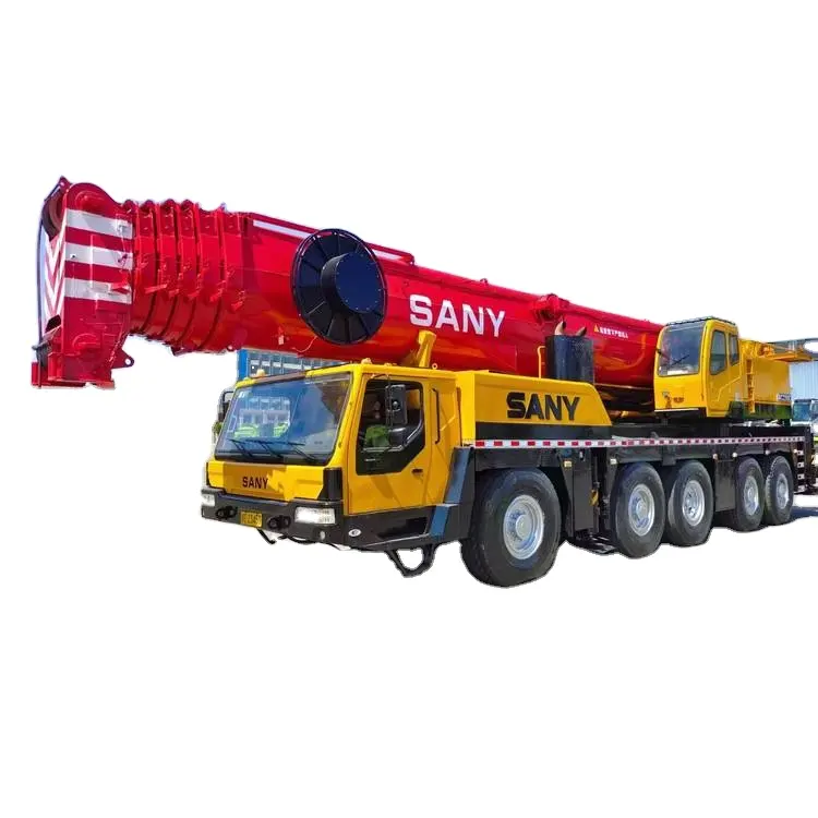 2020 Sany Sac2200 Gebruikte 90% Nieuwe Tweedehands Mobiele Vrachtwagen Gemonteerd Met Terreinkraan 220 Ton Te Koop