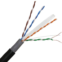 Câble réseau Ethernet RJ45 en cuivre UTP FTP SFTP Cat6 Cat6e Cat6A Cat7 pour intérieur/extérieur, 305 m, prix usine