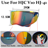 Visière de remplacement photochromique V10 pour casque, pour casque de moto V10 HJ-41, pare-brise en verre, lentille de protection, accessoires