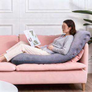 Vente directe d'usine corps complet en forme de G <span class=keywords><strong>grossesse</strong></span> 100% fibre de polyester oreiller Rectangle motif tissé pour chambre hôtel Camping - Product Image 4