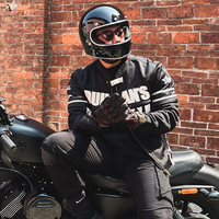 Pour Duhan rétro été Anti-chute veste de croisière décontractée pour hommes et femmes maille respirante moto et vêtements de course automobile