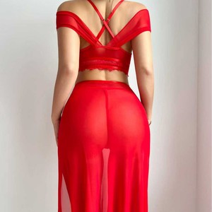 <b>Sexy</b> Solid Color Breathable Sheer Lingerie <b>Set</b> Hot Sell High Quality Women <b>Bra</b> Brief <b>Set</b> - Product Image 2