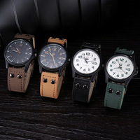 Nouvelles Montres Hommes à Quartz Décontractées avec Logo Personnalisé d'Usine, Bracelet en Cuir Tendance, Style Sportif, Calendrier, Cadran 40mm