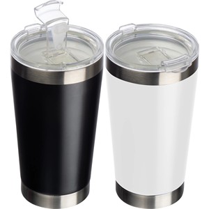 Bouteille d'eau isotherme en acier inoxydable 500 ml avec revêtement céramique, design moderne, portable, forme conique, pour promotions d'entreprise, café - Product Image 1