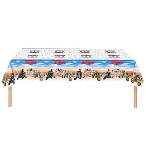 Yunik Motocross <b>Tablecloth</b> 137x274cm Racing Theme Disposable <b>Party</b> Cover - Product Image 4