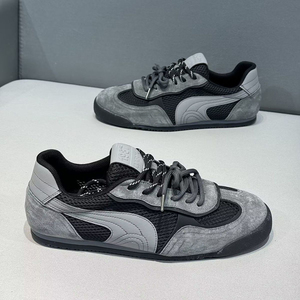 Zapatillas Retro de Microfibra y Malla PU Estilo Vintage <span class=keywords><strong>con</strong></span> Etiqueta '1987' en la Lengüeta, Calzado Casual de Skateboard de Caña Baja - Product Image 1