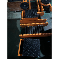 Chariots de déplacement pour machines lourdes, type chariot, lot de 4 avec poignée de direction et boîte de rangement, patins à roulettes pour machines industrielles