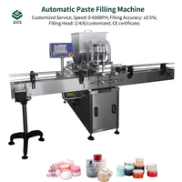 Machine de remplissage simple automatique à 2 têtes bande transporteuse pour détergent savon pour les mains Gel Sauce shampooing cosmétiques 500ml huile miel verre