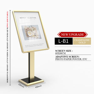 Оптовая продажа: Держатель для вертикальных вывесок ZRX, металлический каркас, рекламный стенд для плакатов, промо-доска для демонстрации - Product Image 1