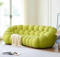 Meubles de salon modernes de luxe Sofa en tissu 3D respirant en forme de bulle unique pour la peau