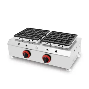 Mesin pembuat waffle bentuk cinta baru 2024 mesin pembuat waffle bentuk bulat cocok untuk peralatan makanan ringan
