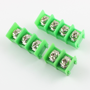 ขั้วต่อสายไฟ8.5มม. 2P 3P 4 P <span class=keywords><strong>2</strong></span>/<span class=keywords><strong>3</strong></span>/4พินทางขั้วต่อสายไฟ PCB กั้นแบบจุ่มตรงขั้วต่อสายสีเขียว300V 20A - Product Image 3