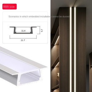 Vente chaude Intérieur LED Ligne Lumière pour Bureau et Centre Commercial Aluminium Bande Encastrée Pliage Coupe Soudage Traitement Services - Product Image 3