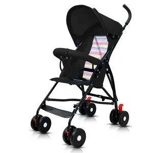 3 in 1 Hochwertiger Baby-Cabrio-Fahrer Einfach faltbarer tragbarer Kinderwagen Verstellbarer Multifunktions-Kinderwagen